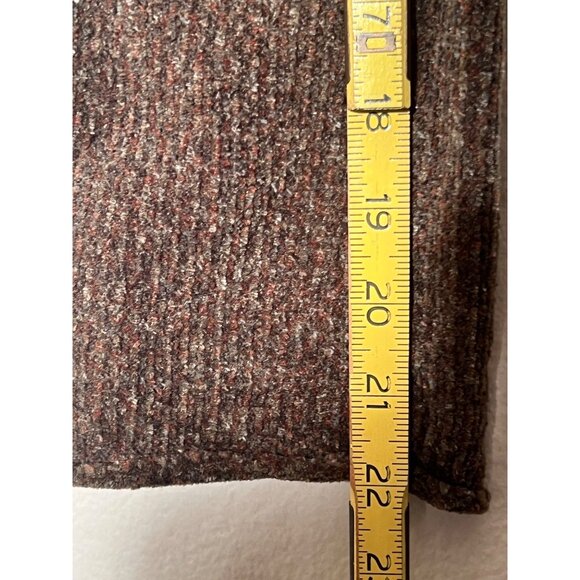 Evan-Picone Women's L Brown Button-Up V-Neck Cardigan Sweater  Acrylic/Polyester - Picture 13 of 14